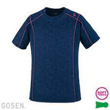 GOSEN shirt T2006 black/royal blue/navy/white